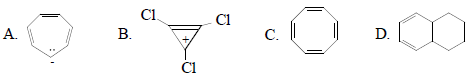 下列化合物中具有芳香性的是（）。 