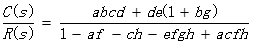 运用梅森公式求得下面信号流图的传递函数为（）。 