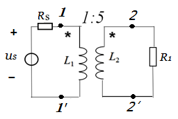 图 中理想变压器1-1’端口看进去的等效电阻为（）。 