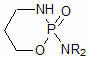 环磷酰胺是常用的抗癌药物。关于这个结构，下列哪个说法是不正确的？ 