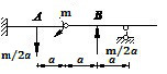 图示多跨静定梁中，A截面的弯矩为（下侧受拉为正）： 