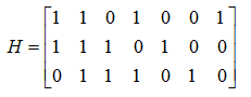 【分析计算题2】设某（n,k)线性分组码的监督矩阵为： 试求： （1)、该码的典型生成矩阵； （2)