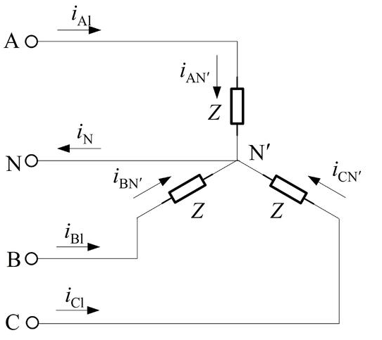 所示的对称三相电路中，已知电源的线电压[图]V，负载阻...所示的对称三相电路中，已知电源的线电压V