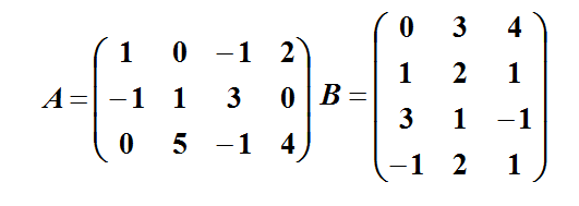 计算AB的乘积C的元素