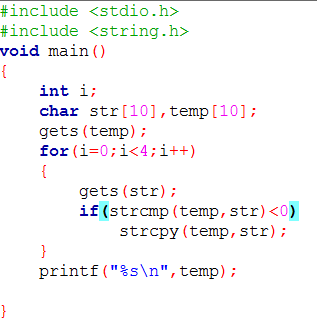 [图] 在上面程序的运行时输入： C++ BASIC QuickC Ada ...         