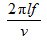 频率为f 的单色光在折射率为n的介质中的波速为v，则在此介质中传播距离为l后，其光振动的相位改变了