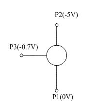 测得放大电路中处于放大的状态的晶体三极管的直流电位如图T3.2-44所示。判断晶体三极管的是三个电极