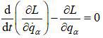 下面那个是拉格朗日方程的正确形式？