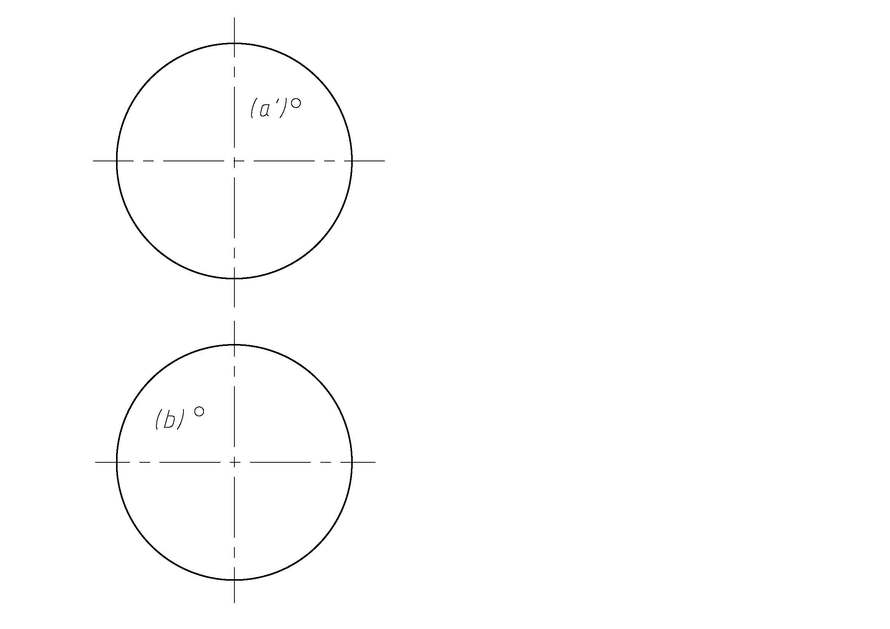 根据投影图，判断圆球上点B的空间位置（）。