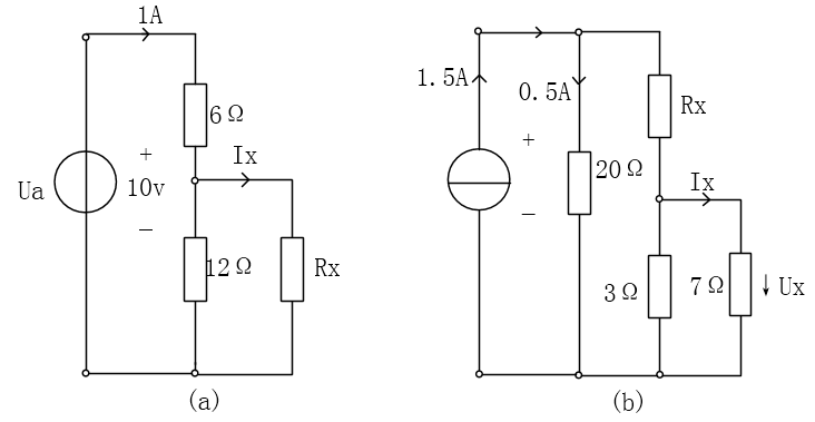 在图1-2所示电路中，求Rx、Ix、Ux [图] 图1-2 题1-2电路...在图1-2所示电路中，