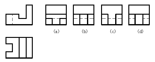 Select the correct left view （) [图]A、aB、bC、cD、d...