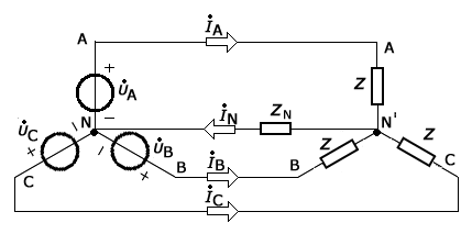[图] 如图所示三相电源，下列描述不正确的是：A、若已知I... 如图所示三相电源，下列描述不正确的