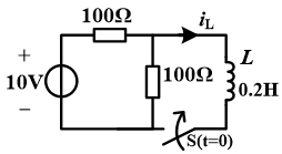 【填空题】在图示电路中，开关S在t=0瞬间闭合，则[图]=（）...【填空题】在图示电路中，开关S在