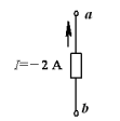 【单选题】求图中电压Uab,已知电阻R=4Ω。 