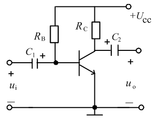 电路如所示，若将偏置电阻RB 的阻值调小，而晶体管仍工作于处于放大区，则电压放大倍数的数值应（）。 