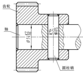 对图中配合代号表示的配合基准制和配合种类说明正确的是（）。 