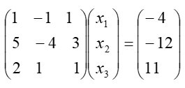 用列选主元的高斯消元法求解线性方程组：[图]...用列选主元的高斯消元法求解线性方程组：