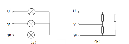 如图所示的电路中，（a）（b）图是（）。 
