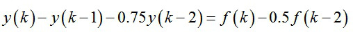 已知某LTI离散系统，输入，其零状态响应为，则系统的差分方程是（）。