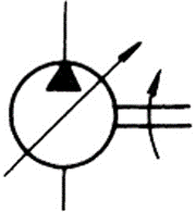 液压泵的图形符号如图所示 