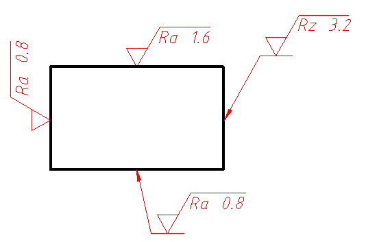如图所示表面结构符号的标注是否正确 [图]...如图所示表面结构符号的标注是否正确 