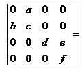 行列式 [图]（） A.-abdf;B.cdf;C.abdf;D.abcdefA、-abd...行列