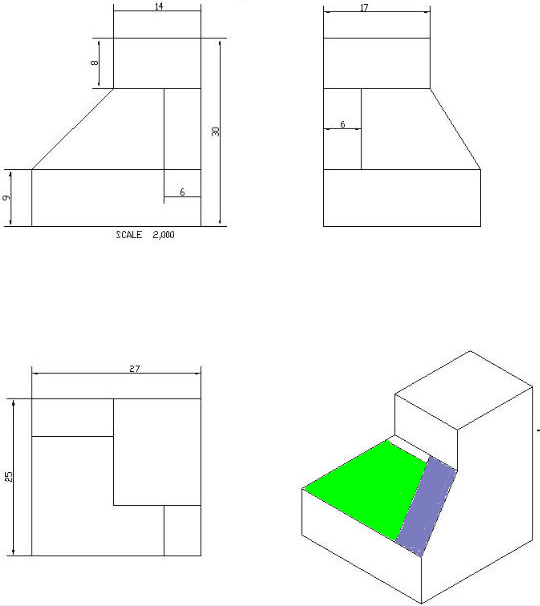 [图] 如图两涂色面之间的夹角是（）° 。（不保留小数）... 如图两涂色面之间的夹角是（）° 。（