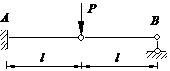 图 示 结 构 B 支 座 反 力 等 于 P/2 （↑）。 [图]...图 示 结 构 B 支 座