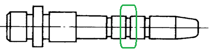 图中圈住部分是导柱的环槽。      [图]...图中圈住部分是导柱的环槽。      
