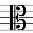 【单选题】下列哪个是高音谱号？A、B、C、