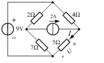 图示电路支路数b=[ ],回路数l=[ ]。 