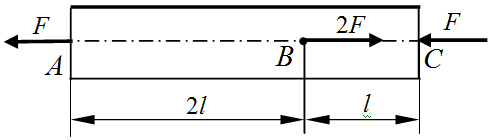 【单选题】图中杆件受力发生变形，AB段（）。 [图]A、伸长B、...【单选题】图中杆件受力发生变形