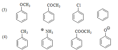 按硝化反应从易到难的顺序排列下列各组化合物。 [图] [...按硝化反应从易到难的顺序排列下列各组化