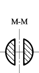 小轴上铅垂小孔的移出断面图，正确的是（）。A、B、C、D、（空白）