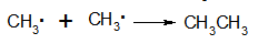 甲烷和氯气在光照下的自由基反应中，下列哪一步是链增长阶段（）