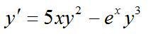 下列微分方程中是Bernoulli（伯努利）方程的是