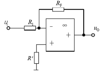 【单选题】电路如图所示，要满足uo=-2ui的运算关系，R1与RF必须满足（）。 