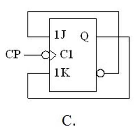 下图所示电路中，不能实现Q*=Q′的是（）。