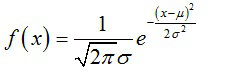 正态分布的概率密度函数为（）。