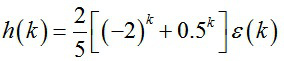 已知某离散系统差分方程为 若该系统为因果系统，则单位序列响应正确的是（）。