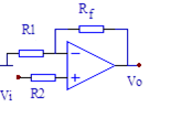图示理想运放构成的电路，以下描述正确的是_____。 