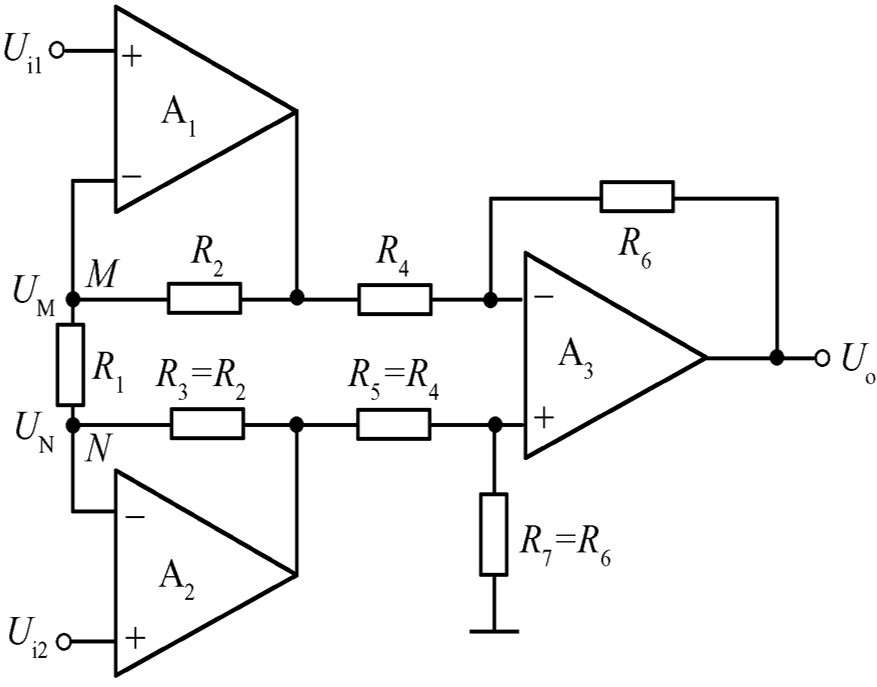 由三运放组成的仪表放大器，采用叠加原理进行分析，当Ui2起作用时，A1构成____电路 