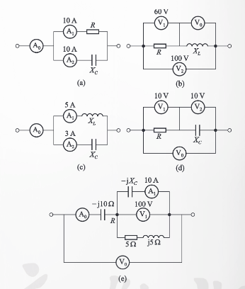求各图电流表A0和电压表V0的读数。 [图]...求各图电流表A0和电压表V0的读数。 