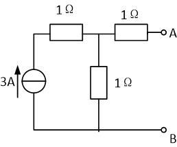 图示电路为一有源二端线性网络，它的戴维南等效电压源的内阻R0为（）。 