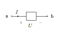 设电路的电压与电流参考方向如图所示，已知U＞0，I＜0，则电压与电流的实际方向为（）。 