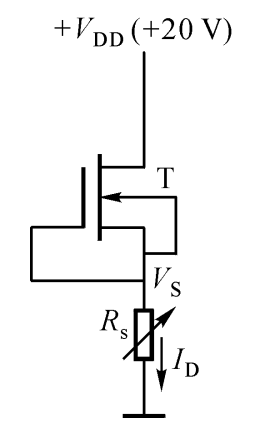 如图所示电路中，已知FET的IDSS=2mA，VP= -2V。 则当器件工作在线性放大区， ID=2