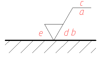 如图所示表面结构的完整符号，其中C表示的是什么含义 