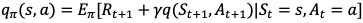 状态值函数的贝尔曼方程为