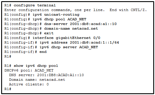 请参见图示。网络管理员正在为公司实施无状态 DHCPv6 操作。客户端正在按预期配置 IPv6 地址
