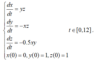 求下面微分方程的数值解并作出图形：[图]...求下面微分方程的数值解并作出图形：